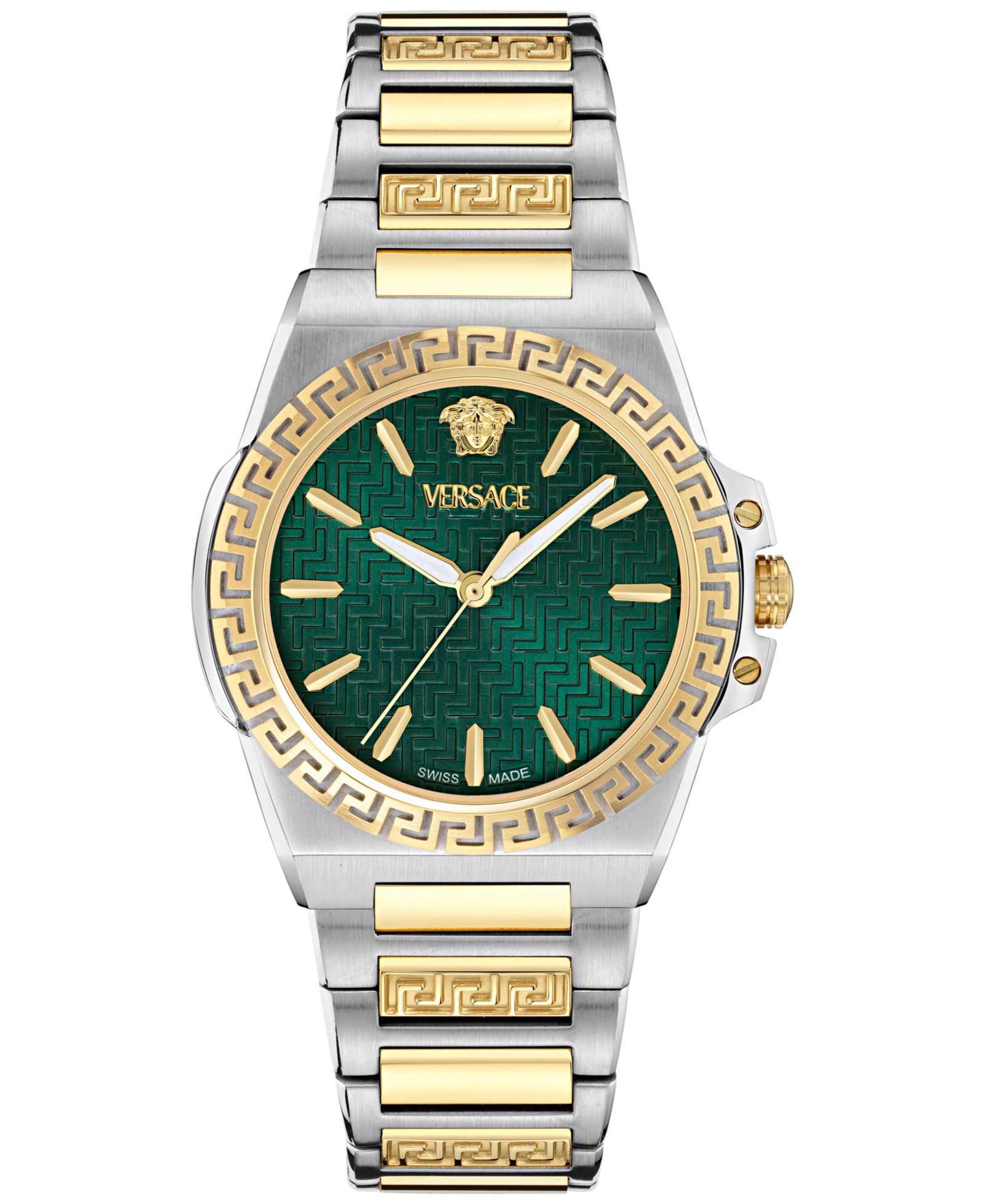 Versace Женские часы Swiss Greca Reaction Two-Tone из нержавеющей стали 38mm