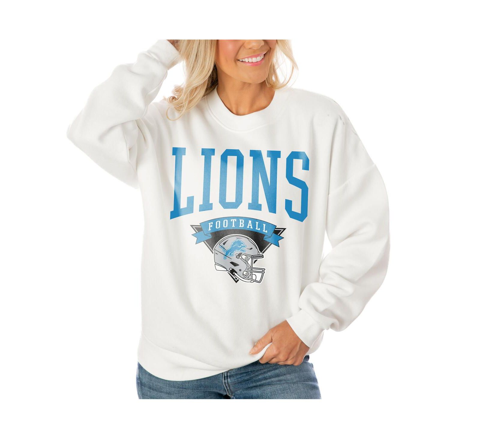 Женская оверсайз толстовка Gameday Couture Detroit Lions белая