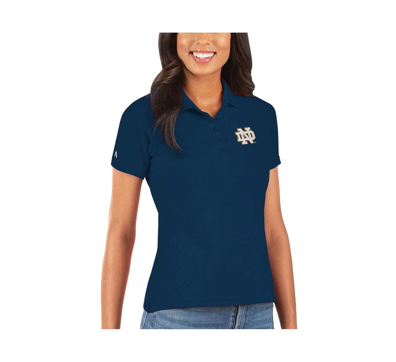 Мужская поло Antigua Navy Notre Dame Fighting Irish Legacy Pique