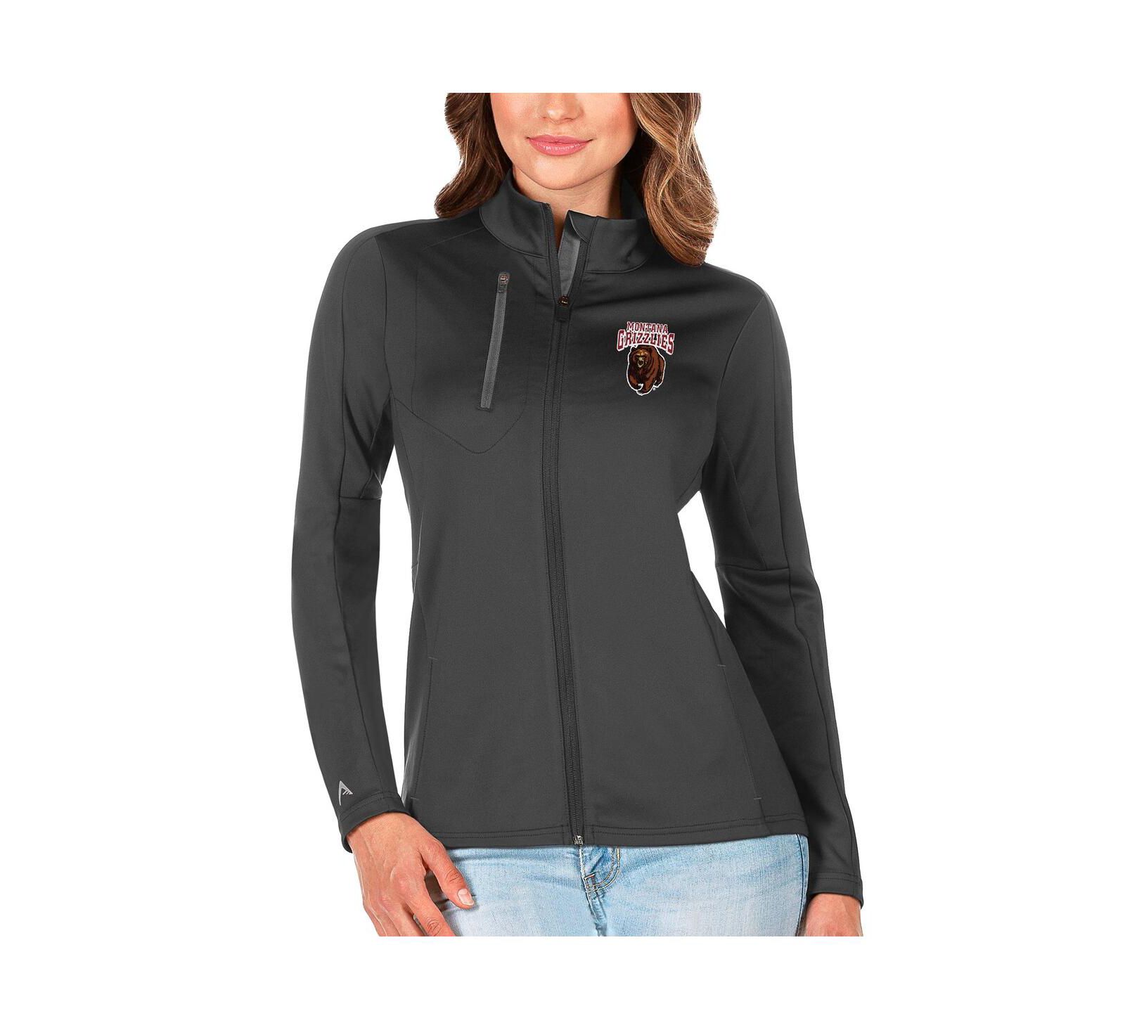 Antigua Women's Graphite/Silver Montana Grizzlies Generation Full-Zip Jacket