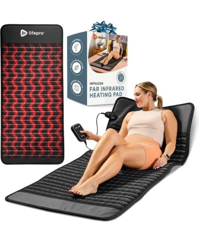 Lifepro 74" Full-Length Far Infrared Heating Mat – Foldable Therapy Mat for Mood, Energy, and Recovery