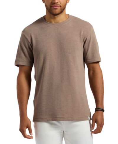 Buffalo David Bitton Мужская футболка в рубчик Waffle Knit Short Sleeve