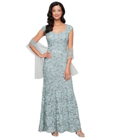 Женское вечернее платье Alex Evenings Petite Sequin Sweetheart