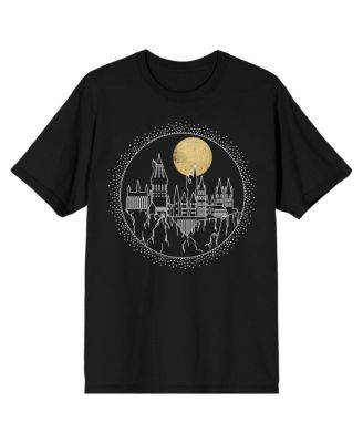 Harry Potter Big & Tall Hogwarts Line Art Moonrise T-Shirt