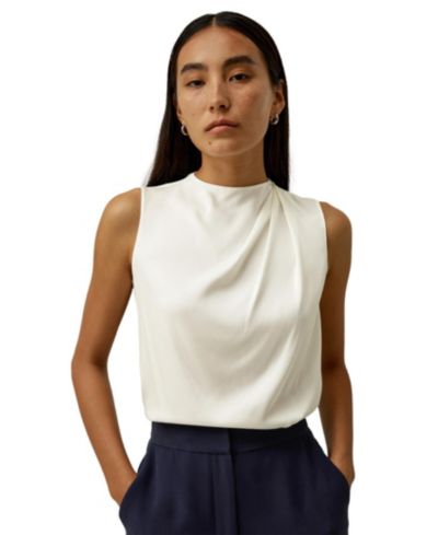 LILYSILK Женский шелковый топ без рукавов Minimalist