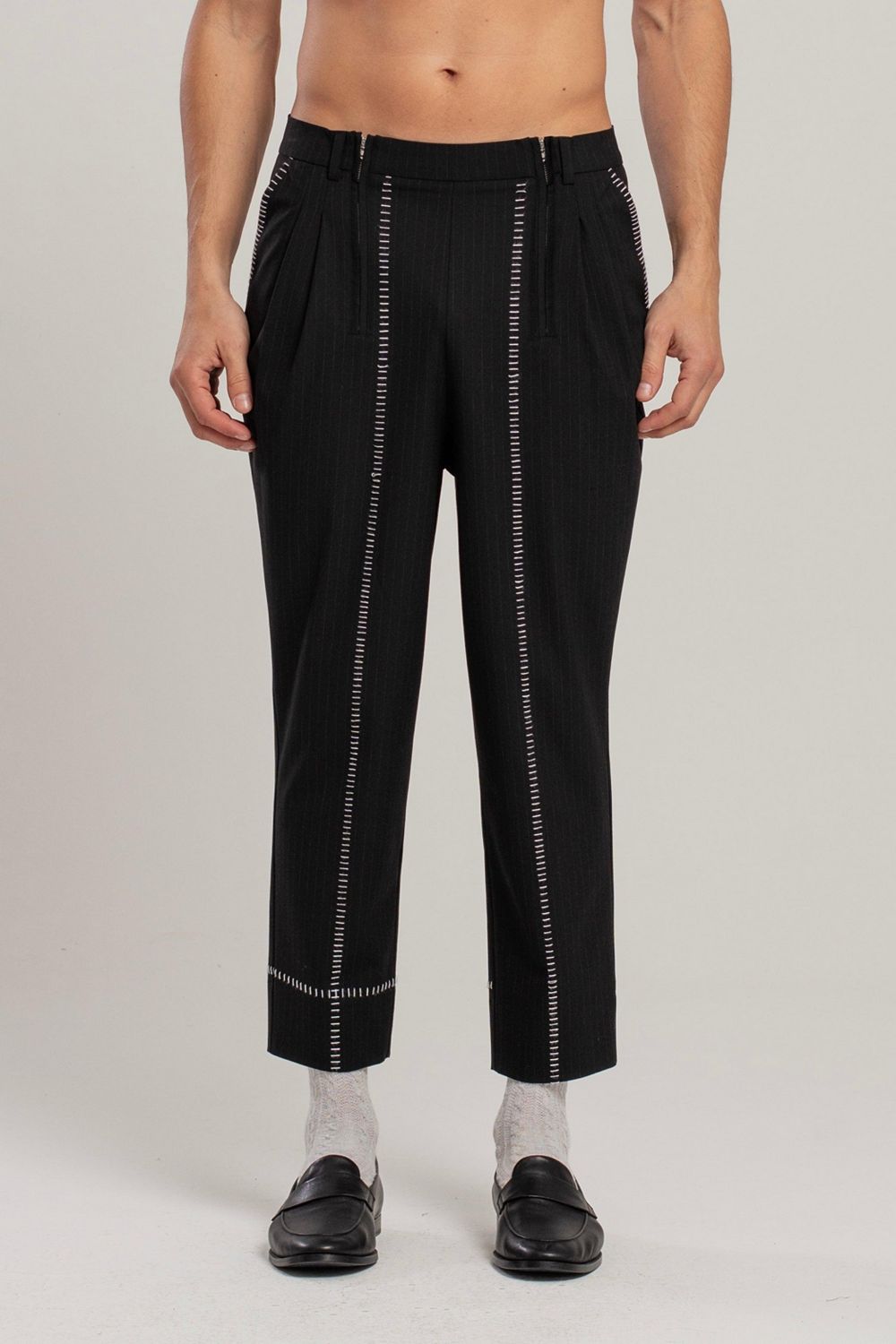 PCFG Men's Daydreamers Striped Two Zipped Pant