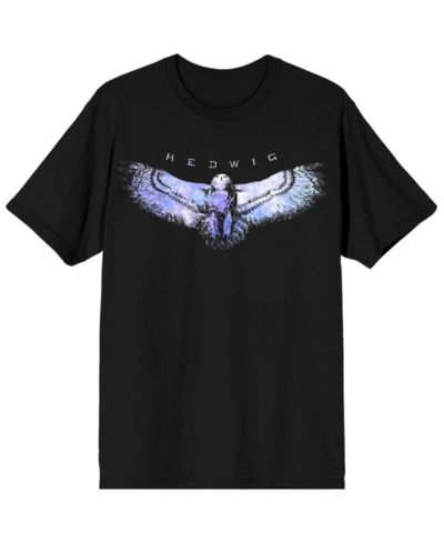 Мужская черная футболка Harry Potter Big & Tall Hedwig The Owl с коротким рукавом, 6XL