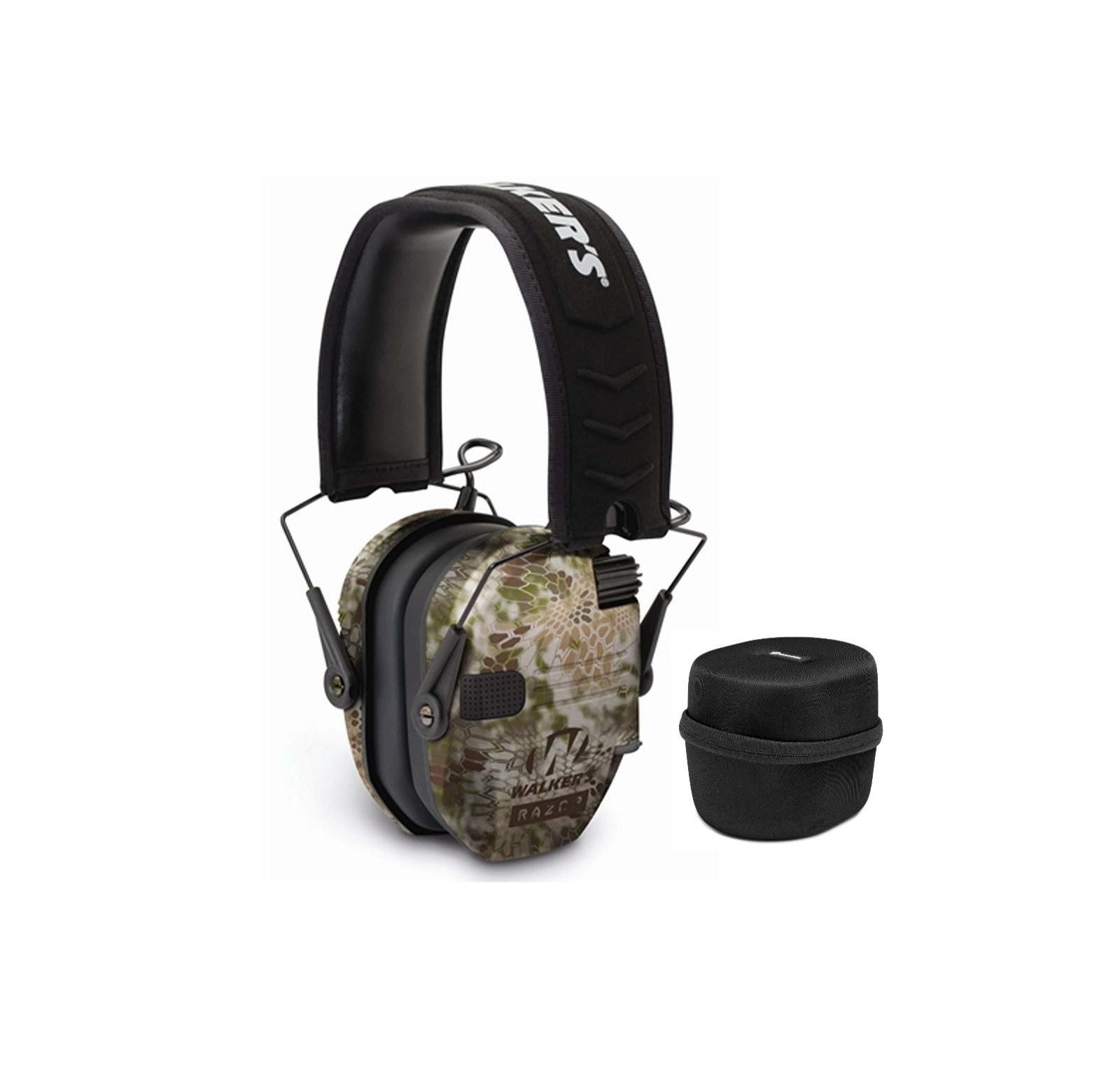Walkers защитные наушники Razor Muffs (Kryptek CAmo) с защитным кейсом