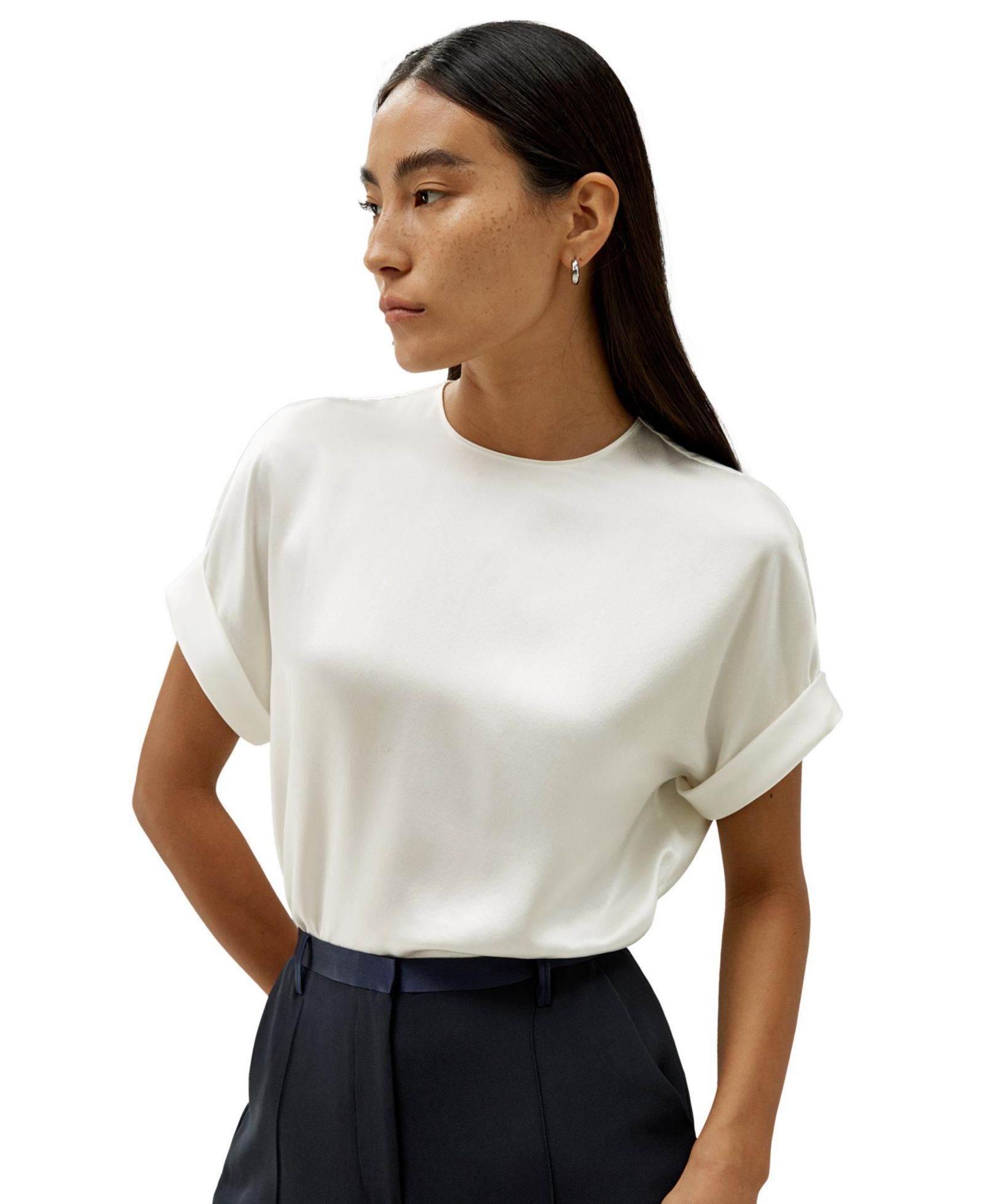 Женский шелковый топ LILYSILK Oversized