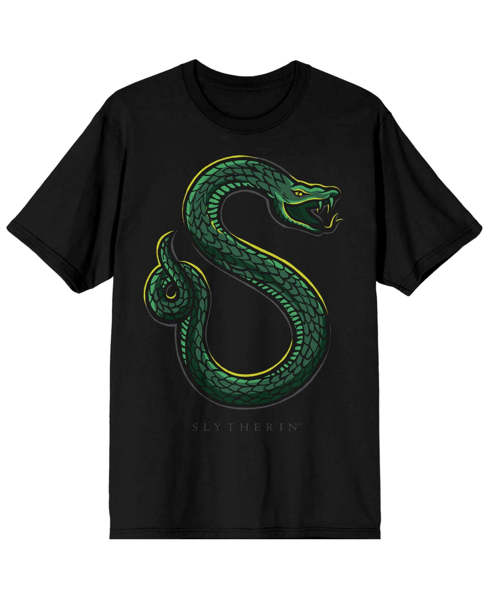 Harry Potter Big & Tall Slytherin Two Puff Ink Black Tee-6XL
