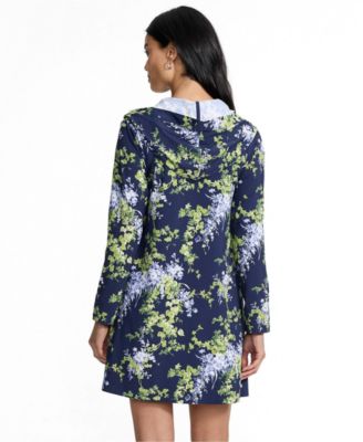 Navy/white blooms
