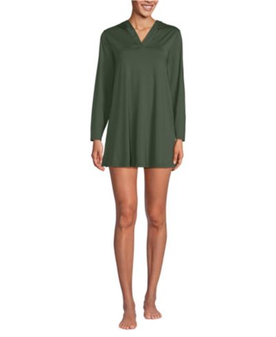 Женское платье-накидка Lands' End SunShade UPF 50 Hooded Mini