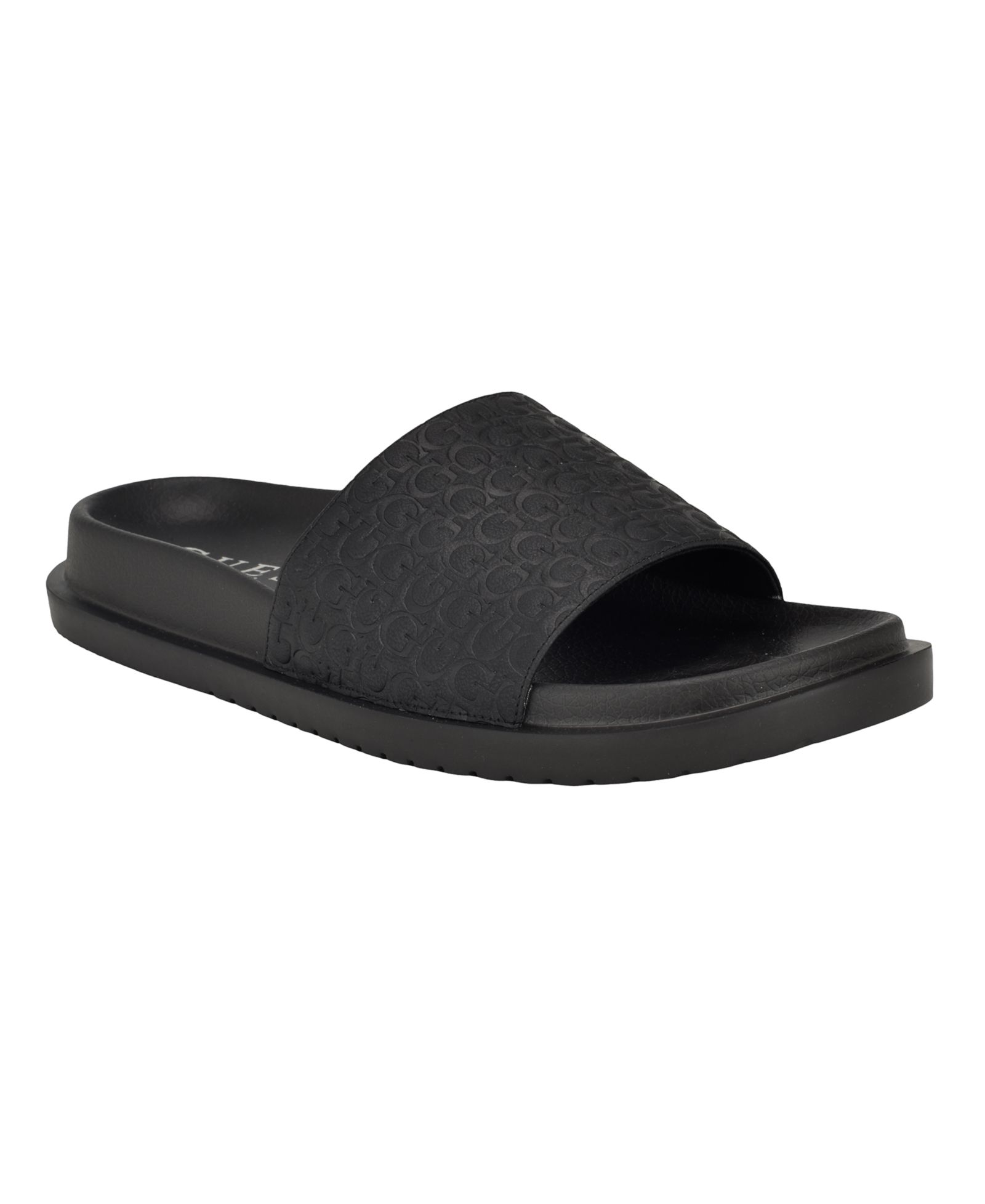 GUESS Men's Vartino Elevated Slip On Pool Slides