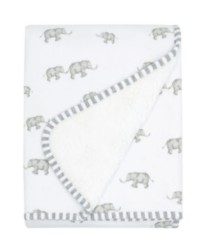 Living Textiles Детский плед Sherpa Elephant Heritage Collection для мальчиков и девочек
