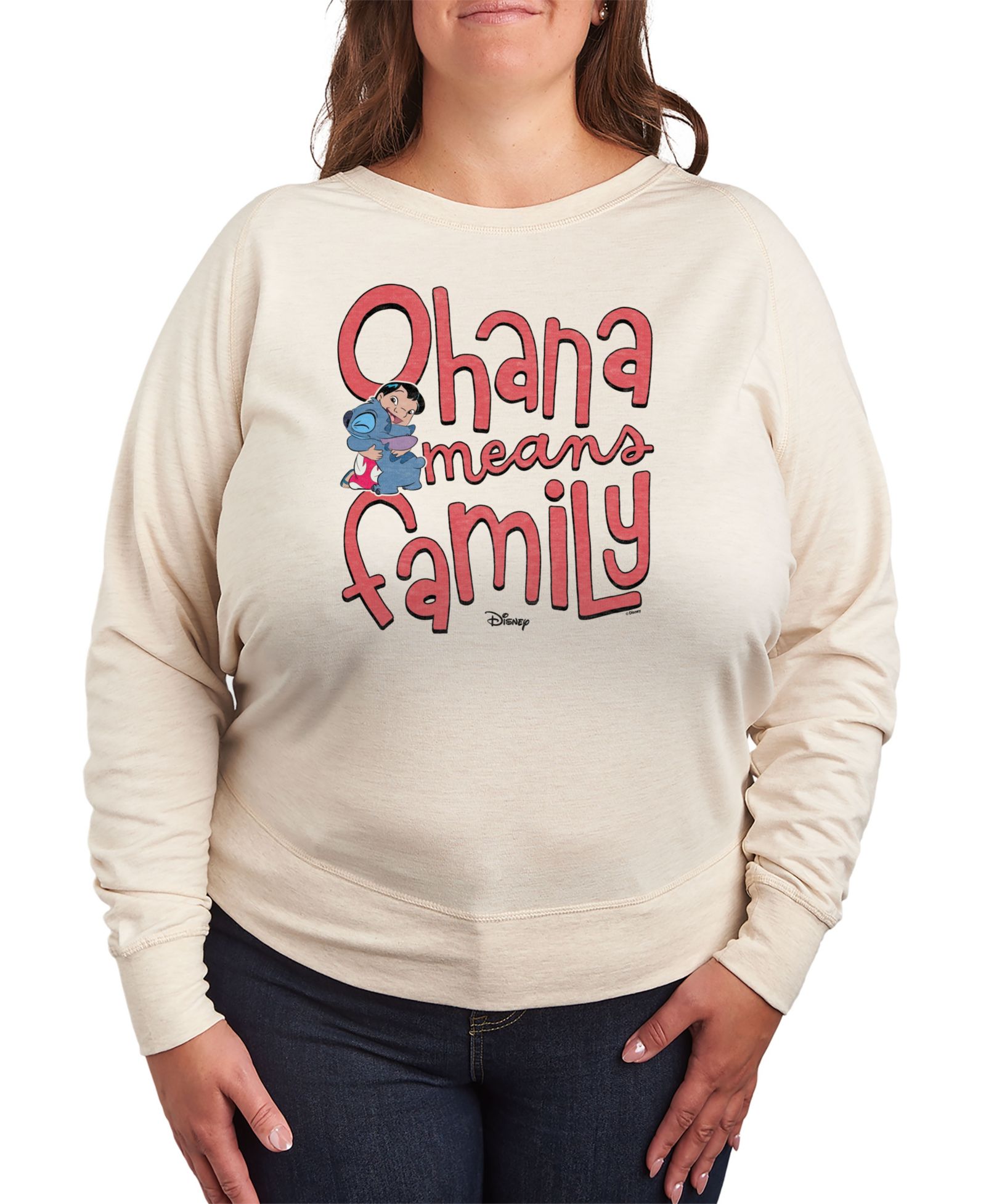 Футболки Hybrid Apparel Plus Size Lilo and Stitch Ohana Means Family Pullover