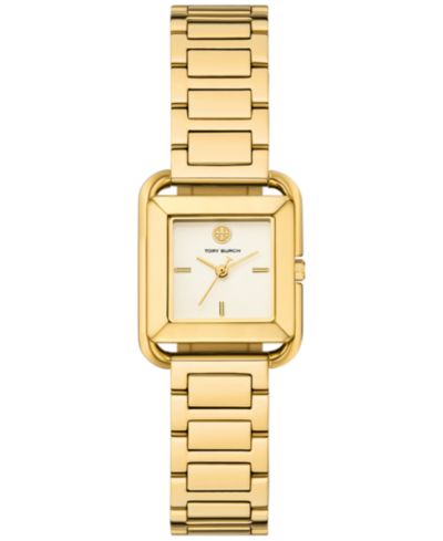 Tory Burch Женские часы The Kira Square, золотистая нержавеющая сталь, 24mm