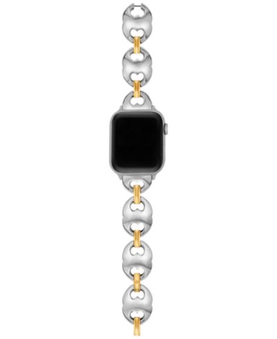 Tory Burch Женский The Double T Link Two-Tone Stainless Steel Bracelet For Apple Watch® 38-46mm
