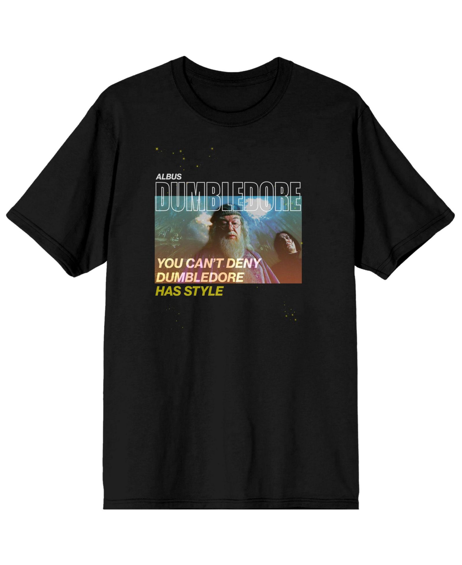Harry Potter Big & Tall Albus Dumbledore and Severus Snape Characters Black Graphic Tee-6XL