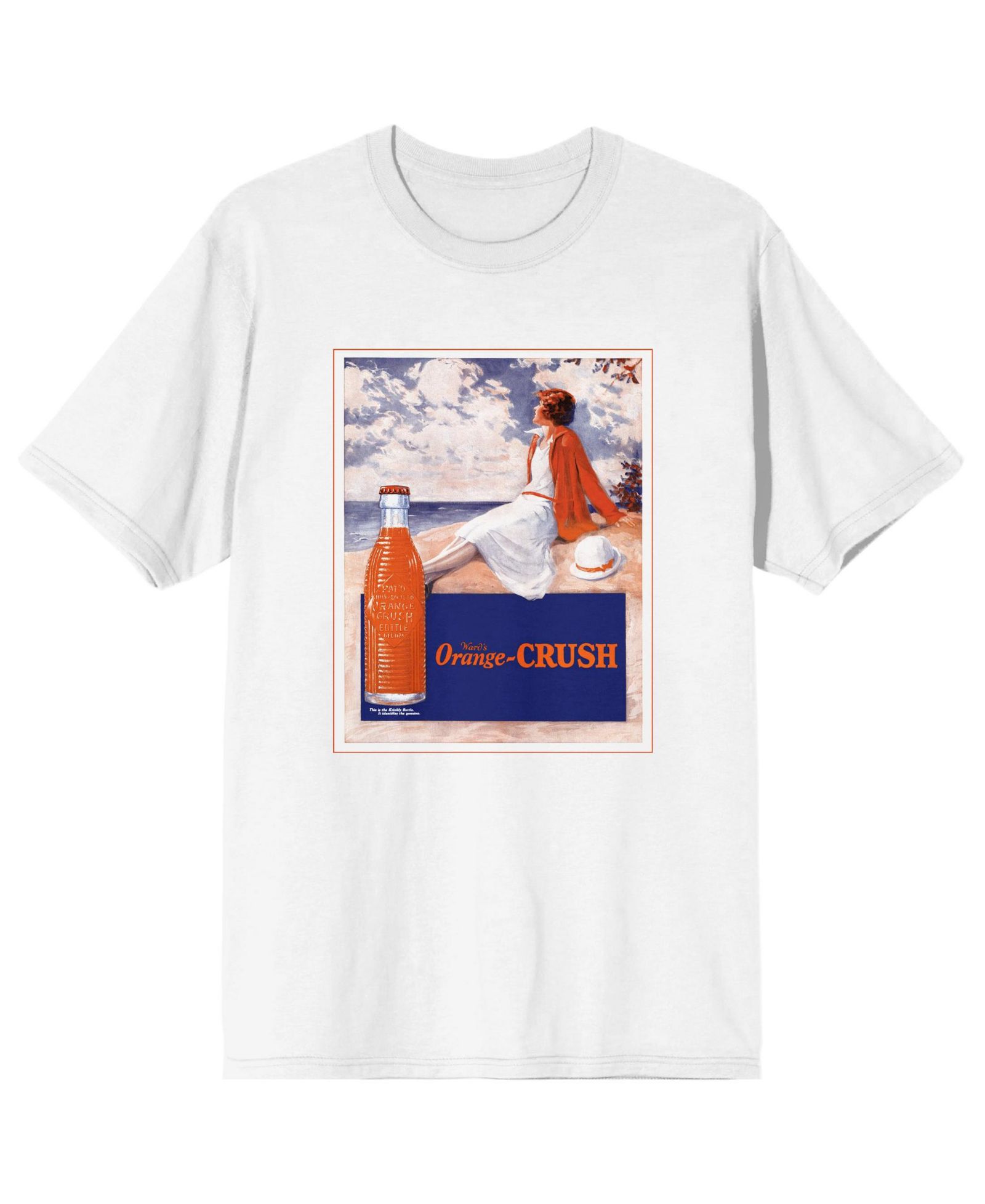 Orange Crush Женская футболка White On Seashore Big & Tall