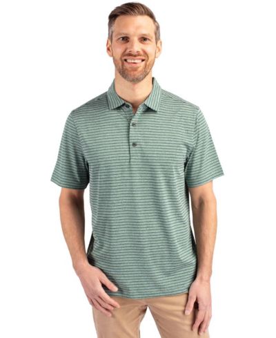 Cutter & Buck мужское поло из переработанного материала Forge Eco Heather Stripe Stretch