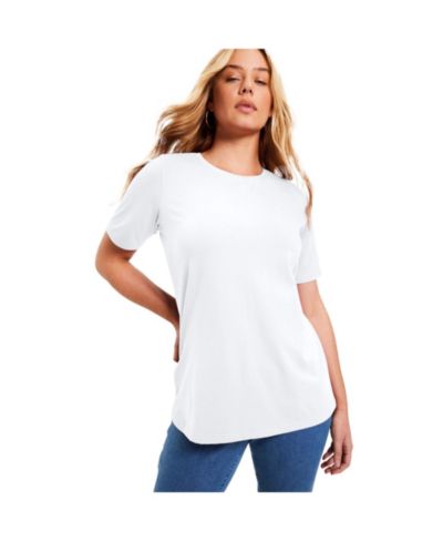Женская футболка June & Vie Short-Sleeve Crewneck One + Only Tee