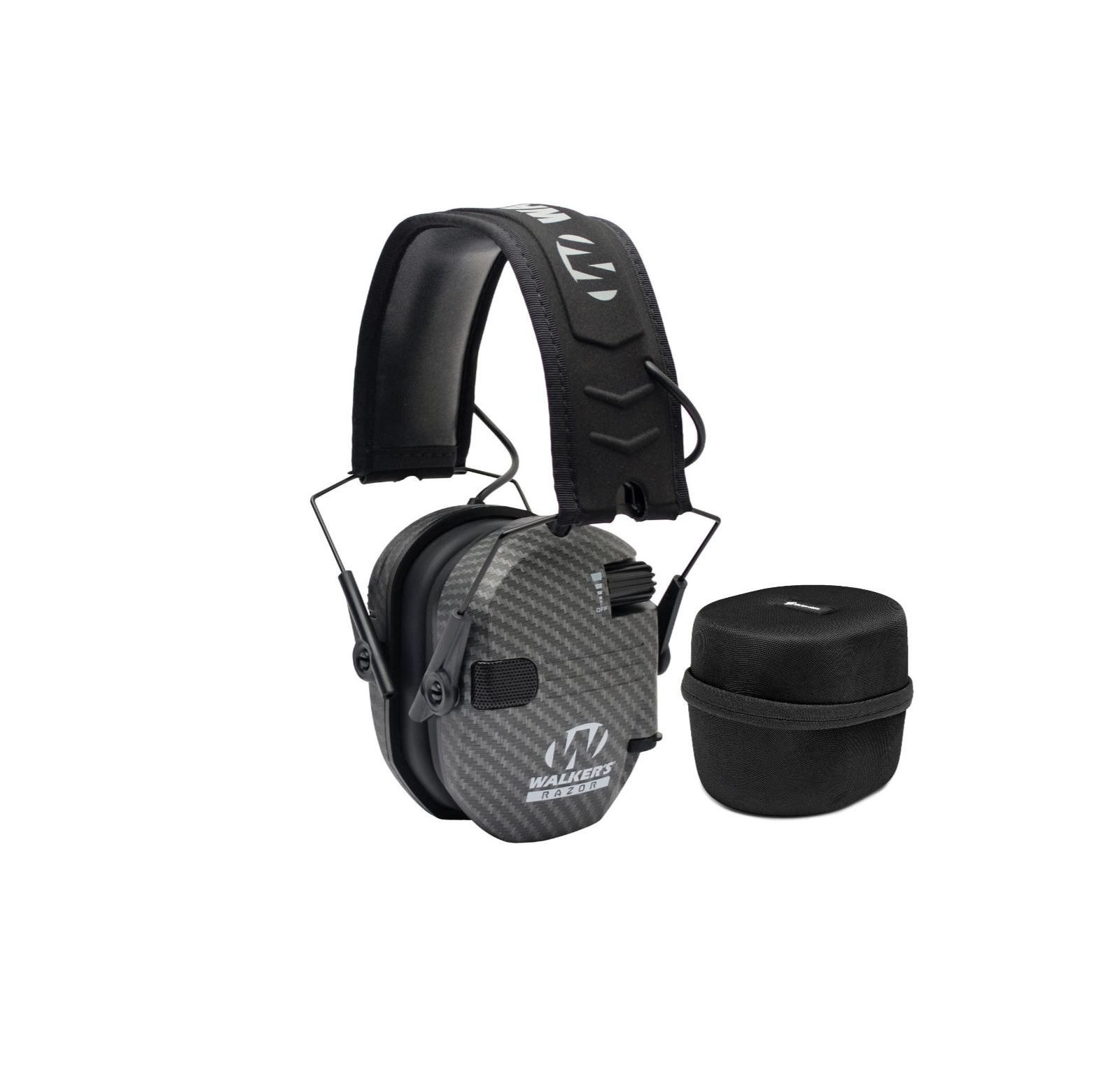 Защитные наушники Walkers Game Ear Razor Muffs (Carbon Dark) с кейсом