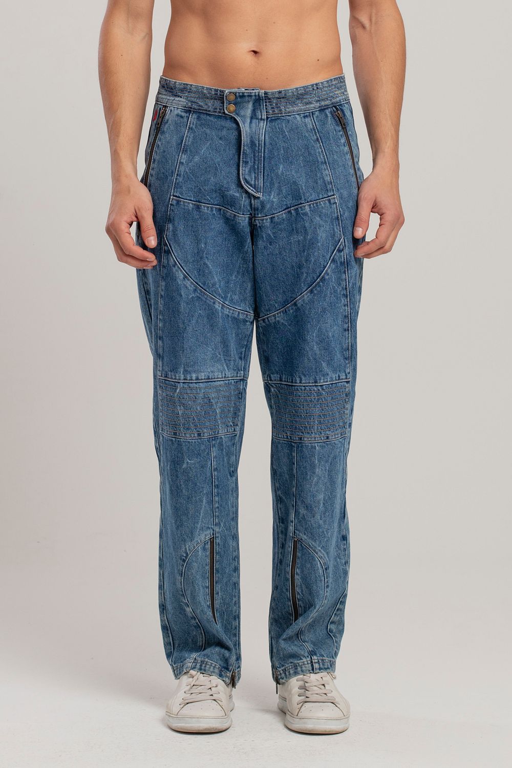PCFG Men's Free Heaven Motorcycle Jeans