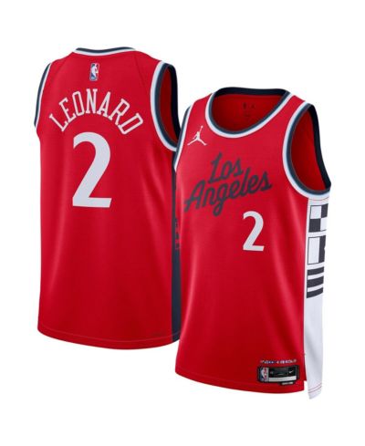 Jordan Men's and Women's Kawhi Leonard Red LA Clippers 2024/25 Swingman Jersey - Statement Edition