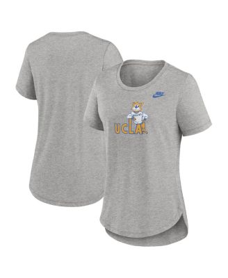 Женская футболка Nike UCLA Bruins Legacy Tri-Blend в цвете Heather Gray
