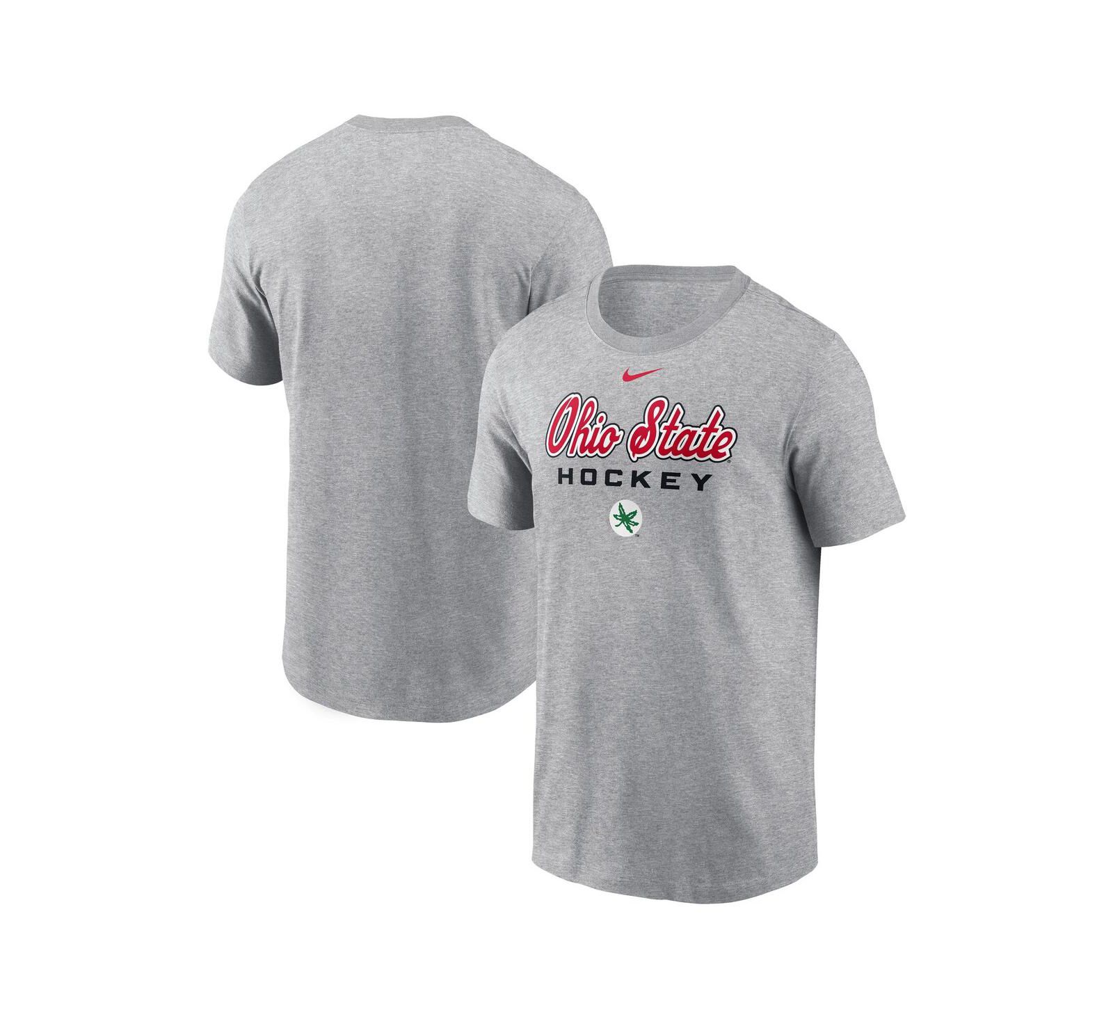Nike Men's Gray Ohio State Buckeyes Hockey T-Shirt