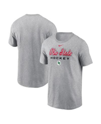 Мужская футболка Nike Ohio State Buckeyes Hockey, серая
