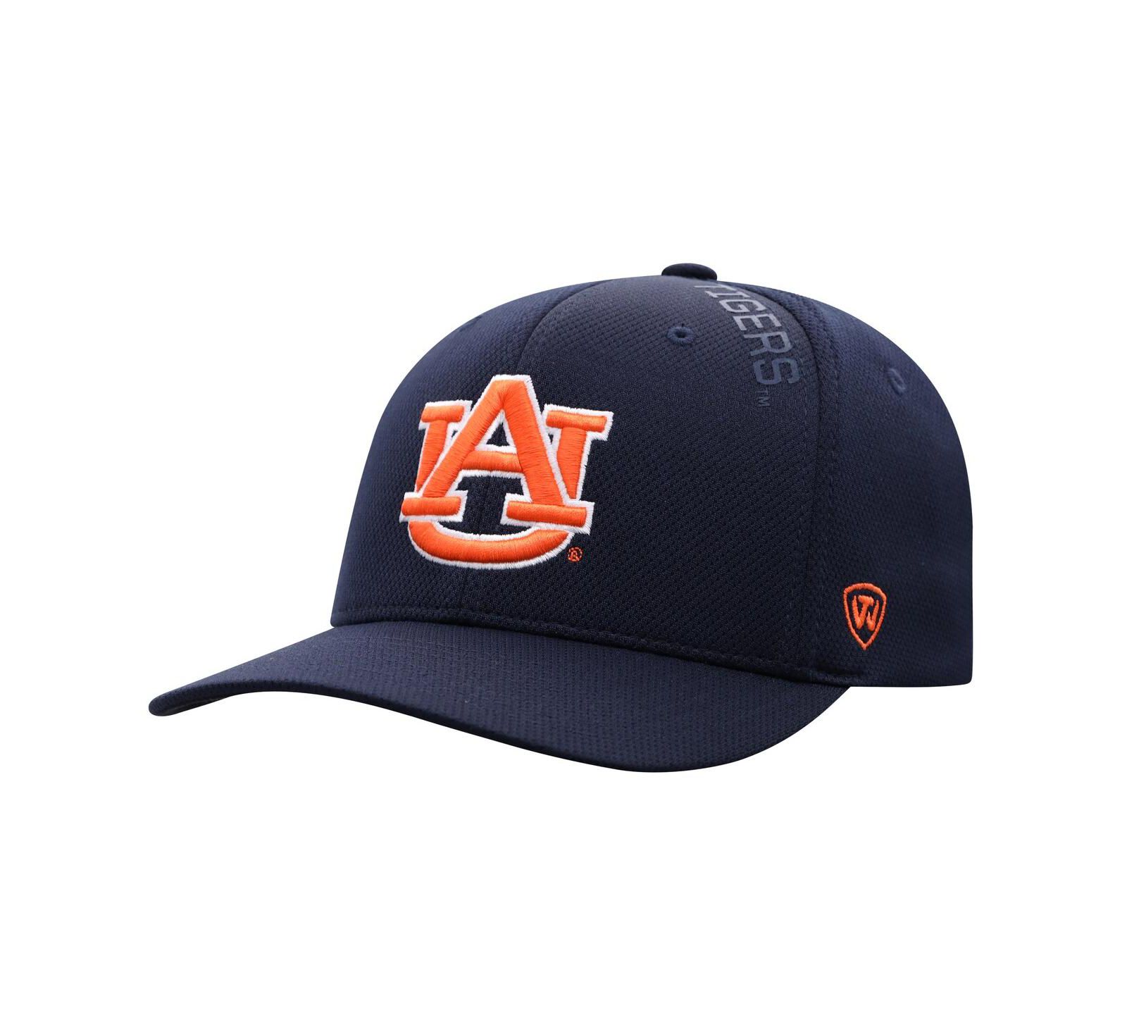Мужская кепка Top of the World Navy Auburn Tigers Reflex 2.0 Flex Fit