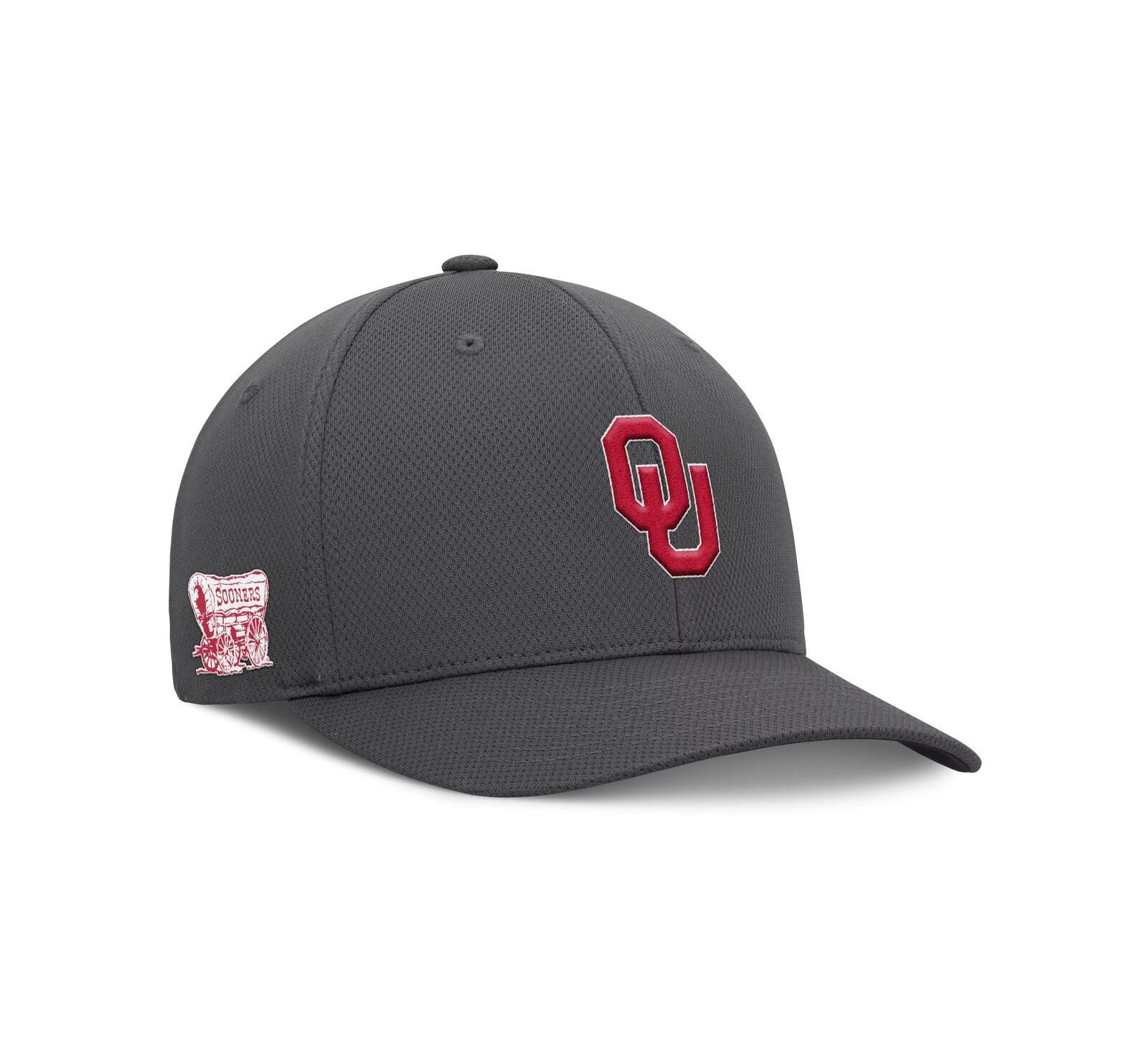 Мужская кепка Top of the World Charcoal Oklahoma Sooners Reflex Logo Flex Hat