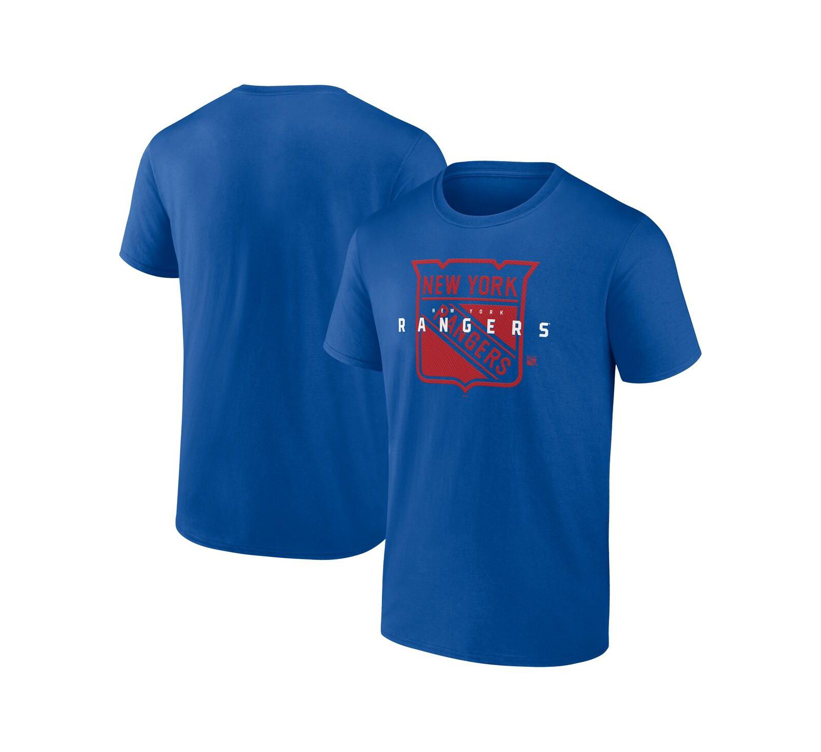 Мужская футболка Logo Athletic Blue New York Rangers Coordinate