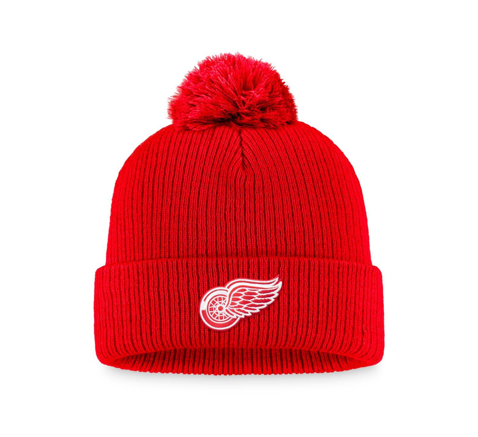 Fanatics Мужская вязаная шапка с помпоном Detroit Red Wings