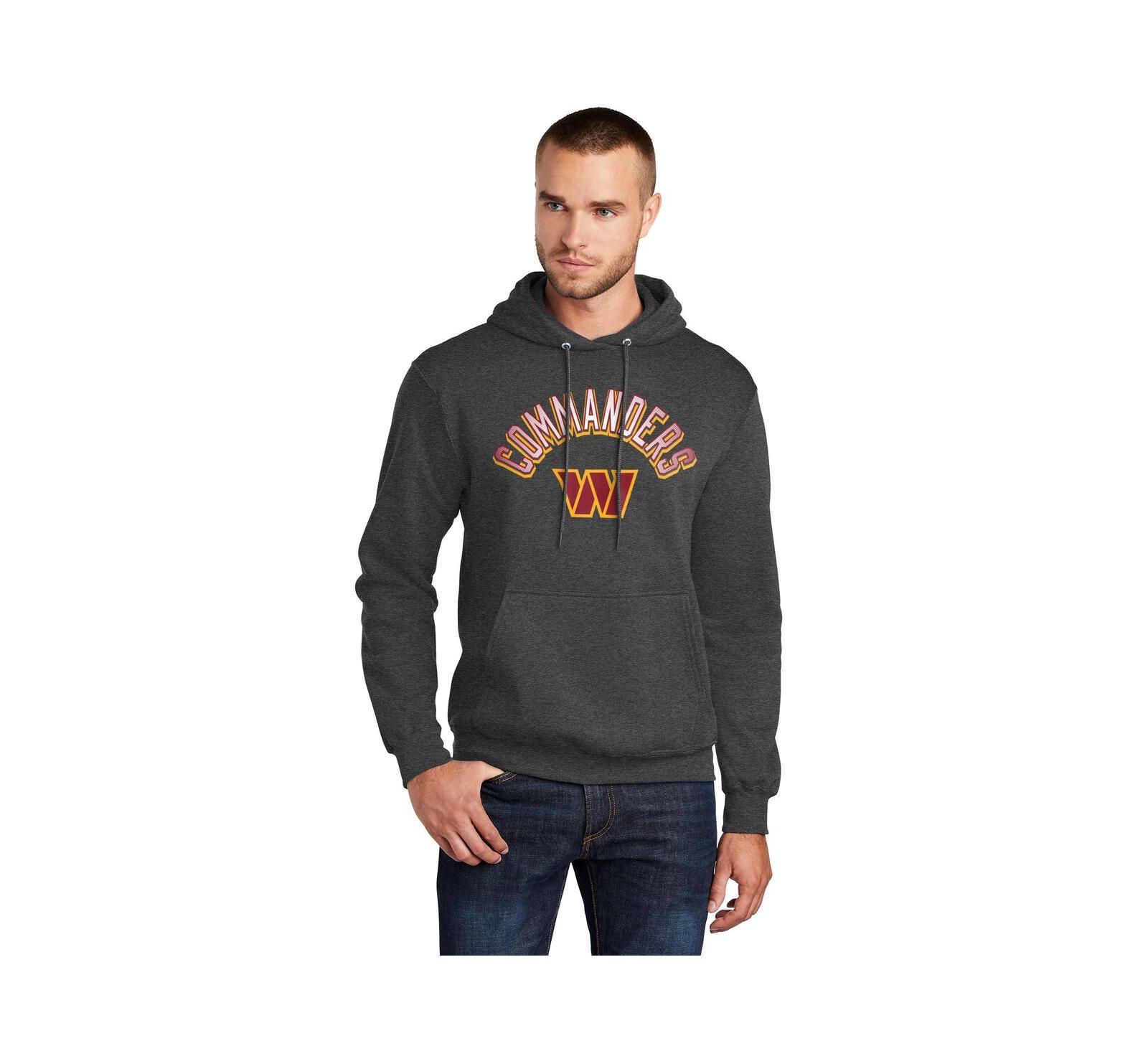 Мужское худи Starter Charcoal Washington Commanders Arch Over Logo