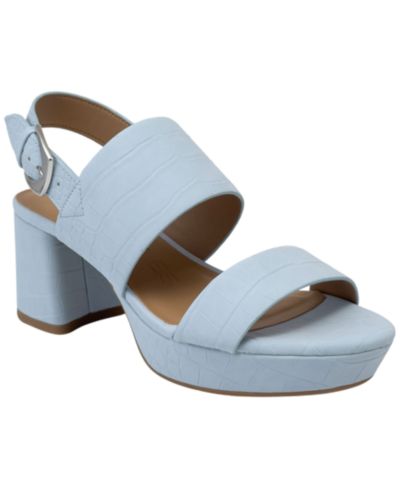 Blue Faux Croc Nubuck