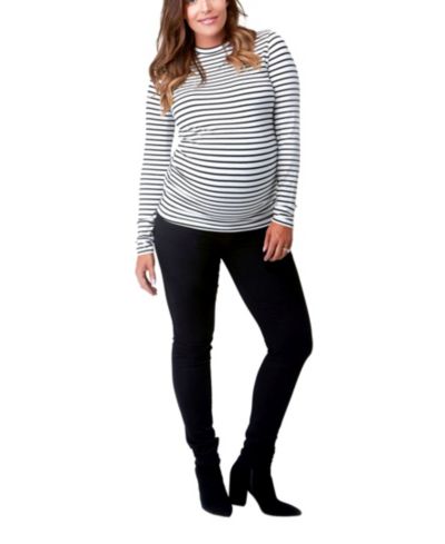 Материнская футболка Liv Long Sleeve Sculpting Maternity Crew Neck Tee