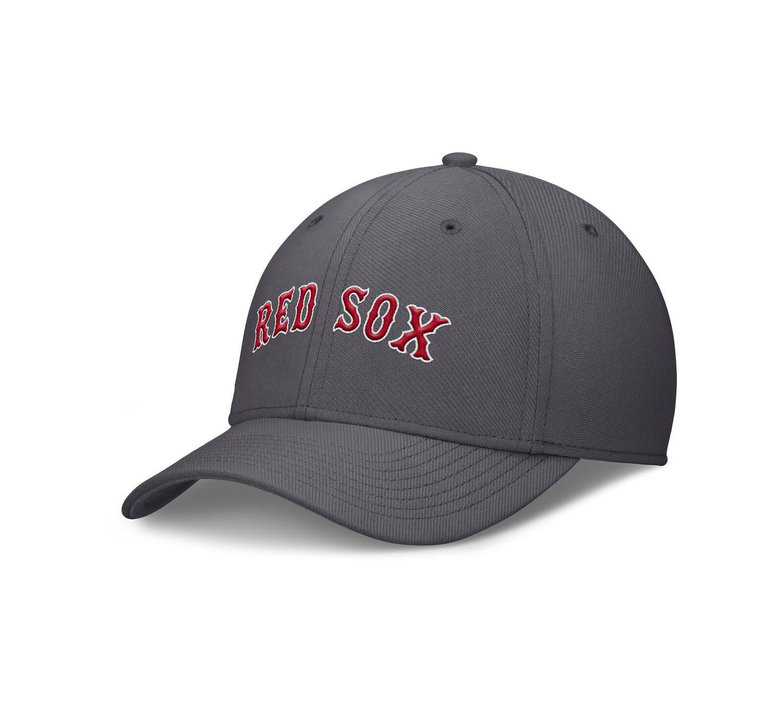 Мужская кепка Nike Gray Boston Red Sox Swoosh Performance Flex