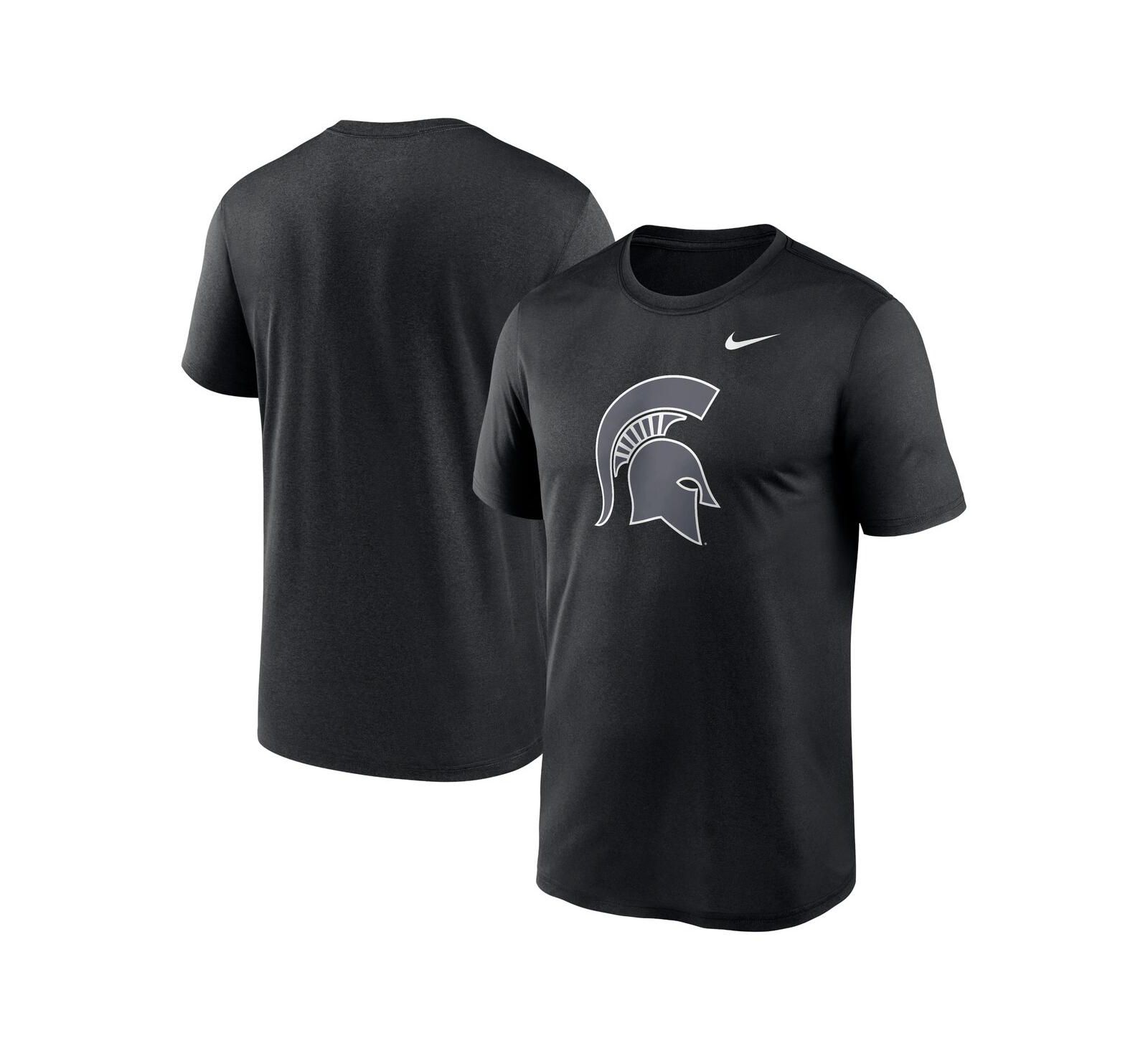 Мужская футболка Nike Black Michigan State Spartans Color Pop Logo Legend