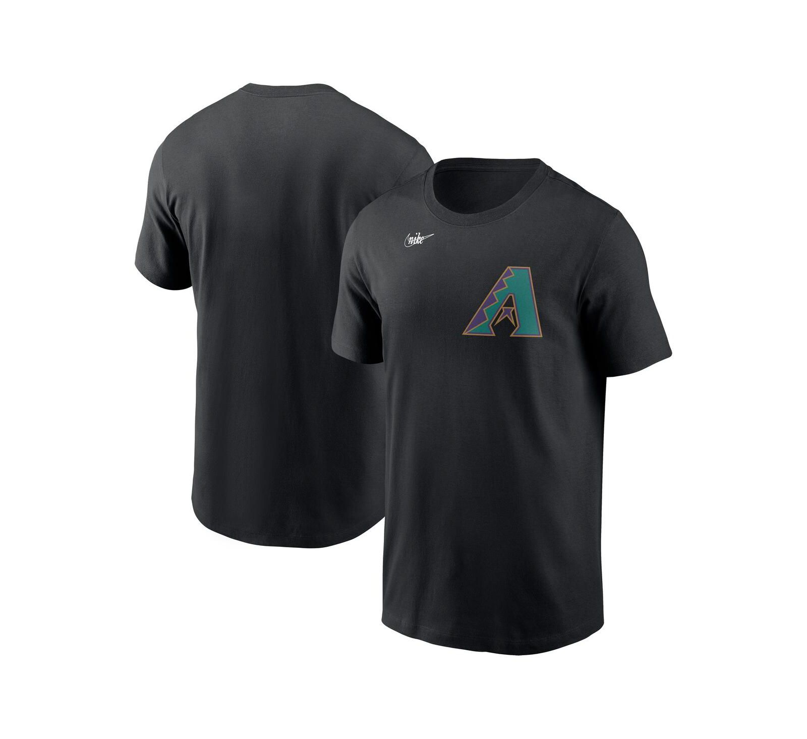 Nike Men's Black Arizona Diamondbacks Cooperstown Wordmark T-Shirt