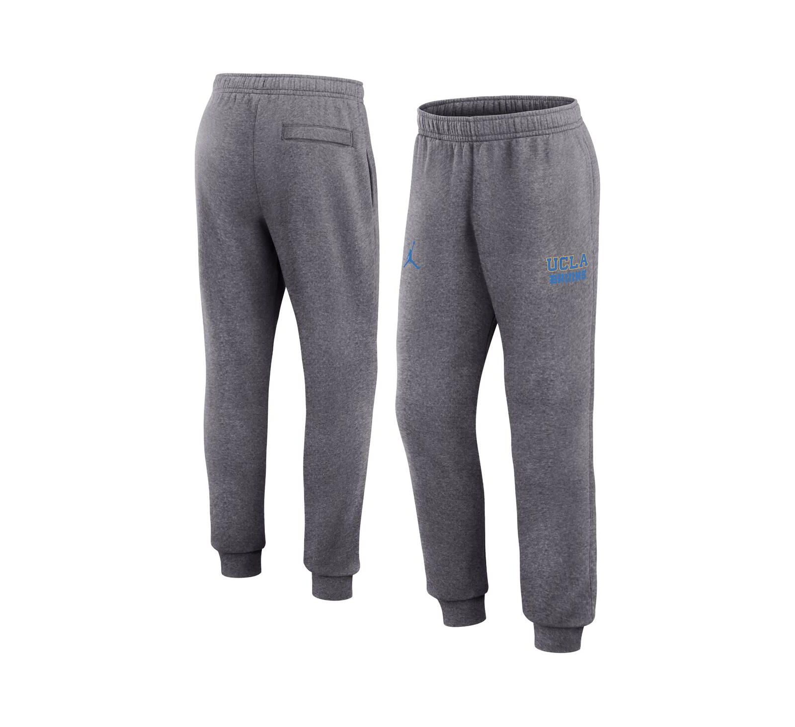 Jordan Men's Heather Gray UCLA Bruins Primetime Club Fleece Jogger Pants