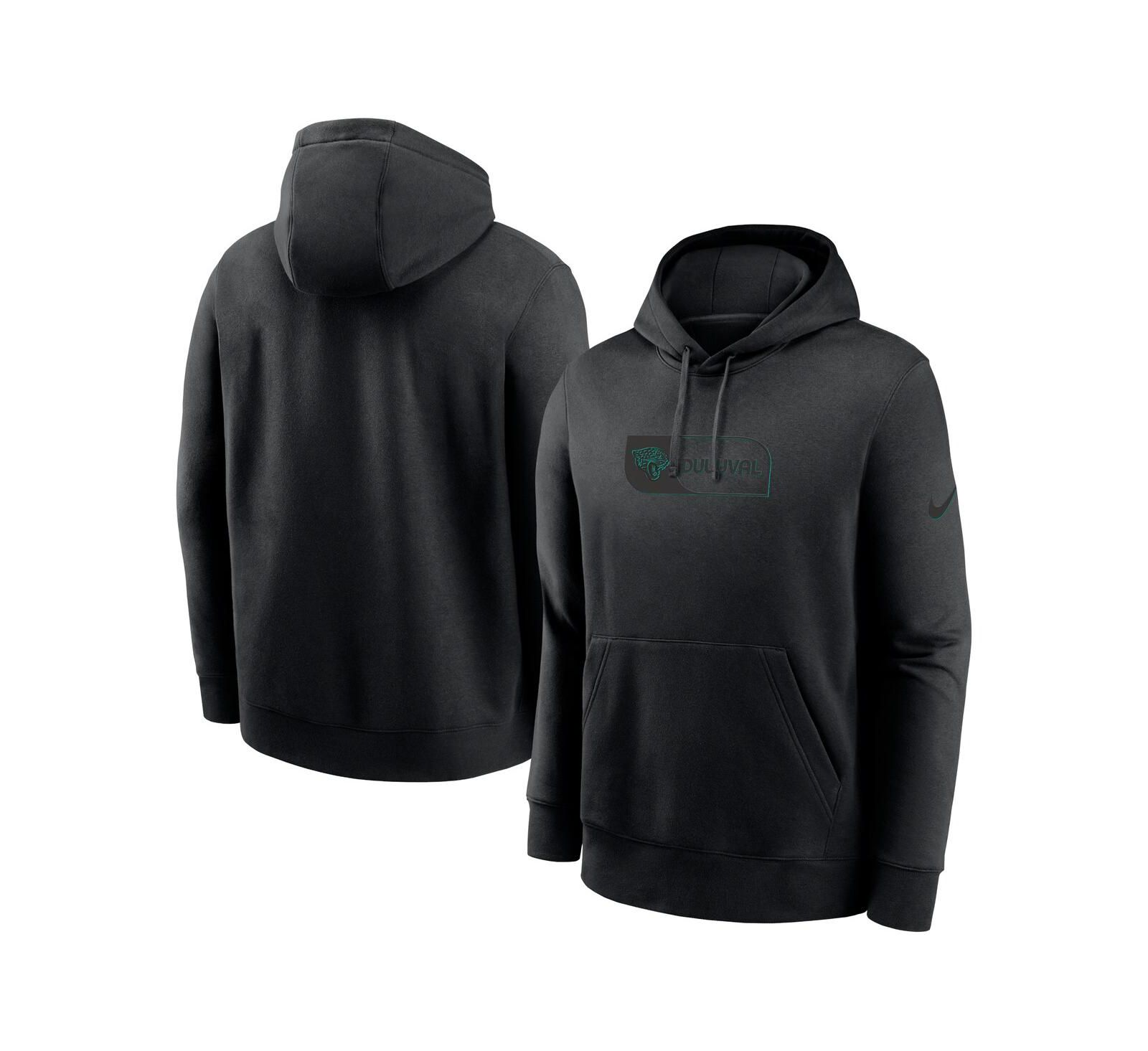 Nike Men's Black Jacksonville Jaguars Edge French Terry Club Pullover Hoodie