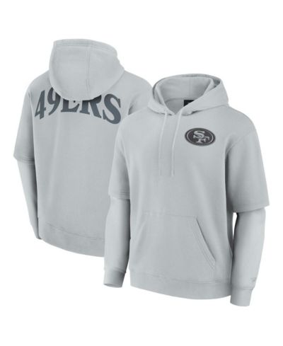 Fanatics Men's and Women's Gray San Francisco 49ers Sleek Elements Pullover Hoodie