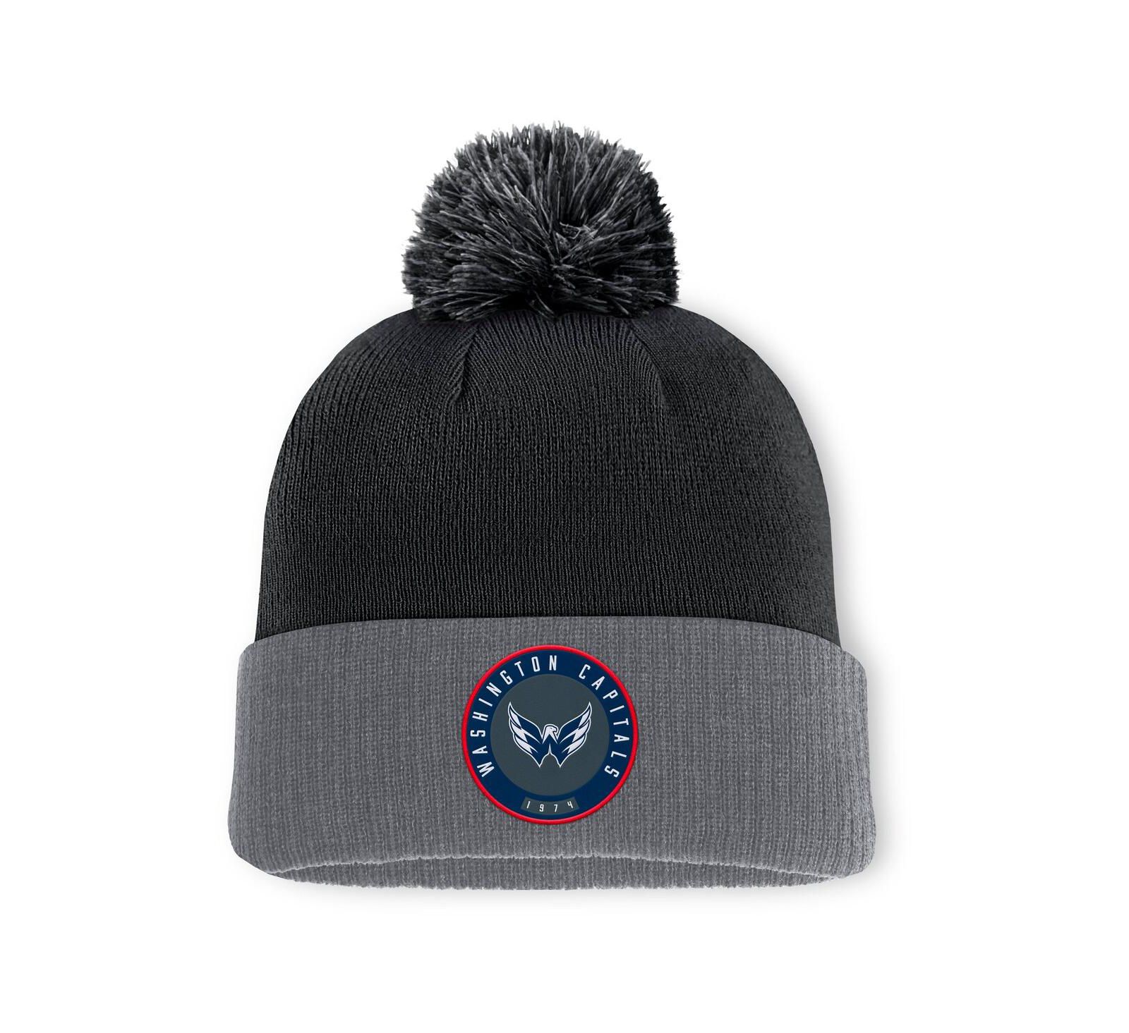 Мужская вязаная шапка Fanatics Washington Capitals Black