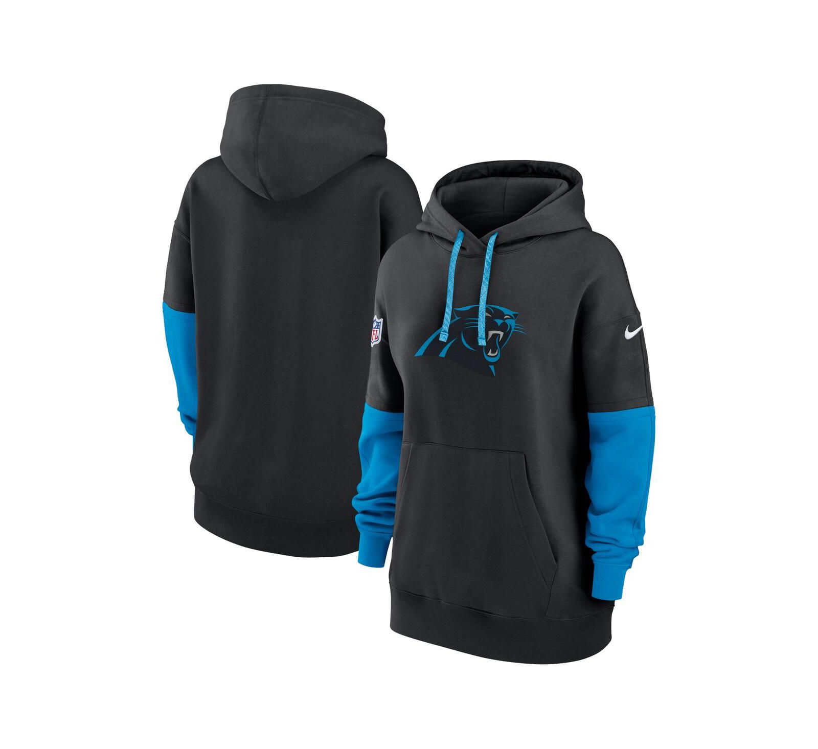 Nike Women's Black Carolina Panthers 2024 Sideline Essential Fleece Pullover Hoodie