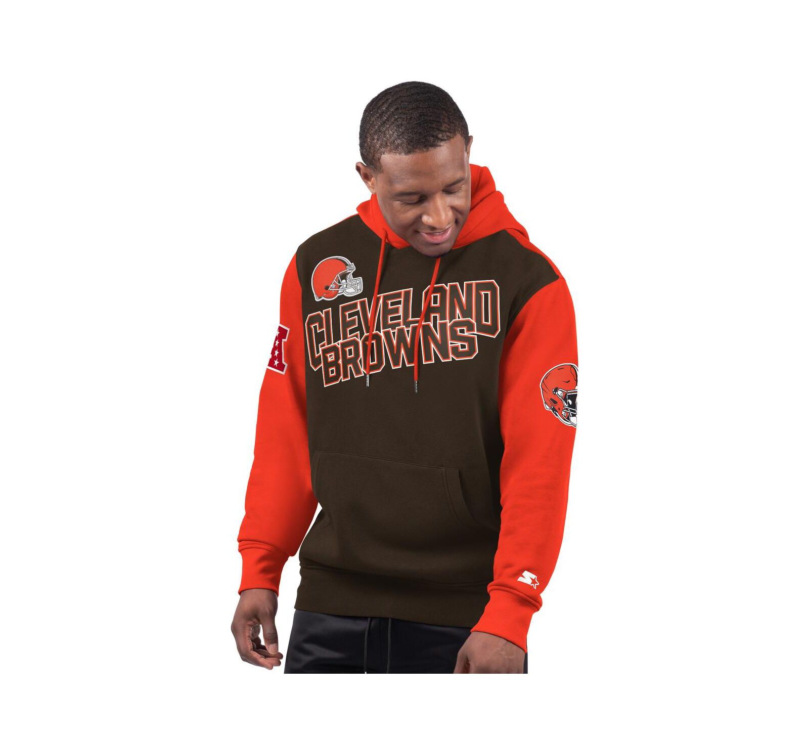 Мужское худи Starter Brown Cleveland Extreme Pullover