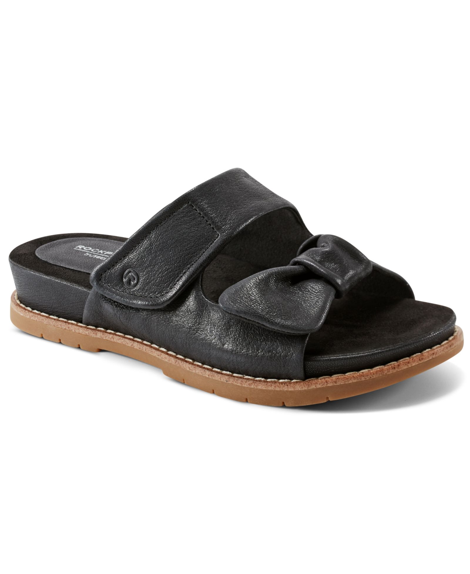 Женские сандалии Rockport Zova Bow на плоской подошве с бантом и стелькой, slip-on