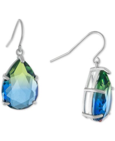 Серьги-подвески Pandora Crystal Ombré Pear Solitaire в Sterling Silver