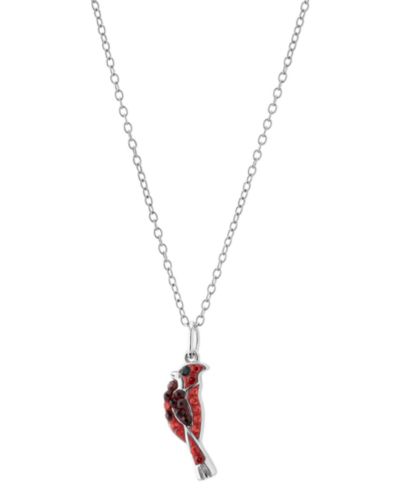 Подвеска Pavé Cardinal из стерлингового серебра, 16" + 2" удлинитель